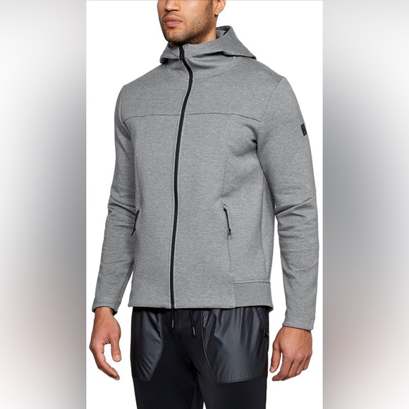 Under Armour Other - NWT Men’s Under Armour Steel Full Heather Sportstyle Elite Utility Jacket SZ 3XL
